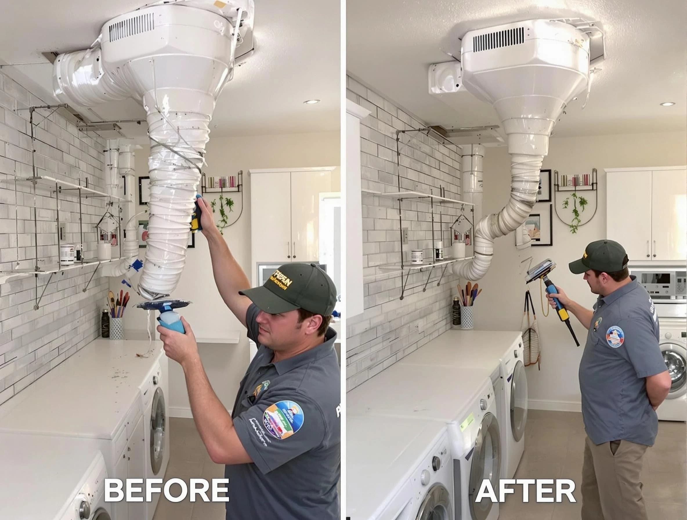 Professional dryer exhaust vent cleaning by Mountain Brook Dryer Vent Cleaning in Mountain Brook