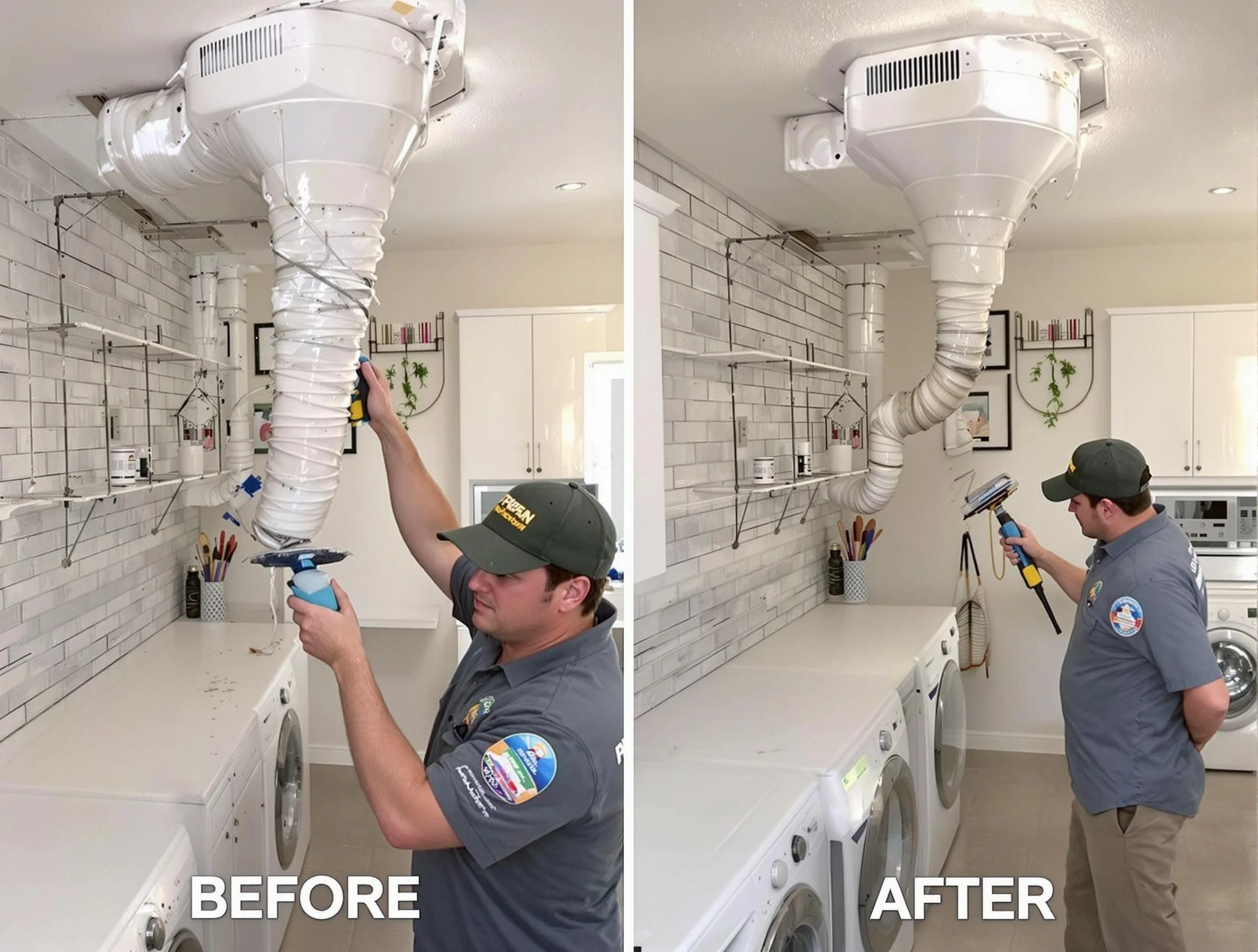 Professional dryer exhaust vent cleaning by Mountain Brook Dryer Vent Cleaning in Mountain Brook