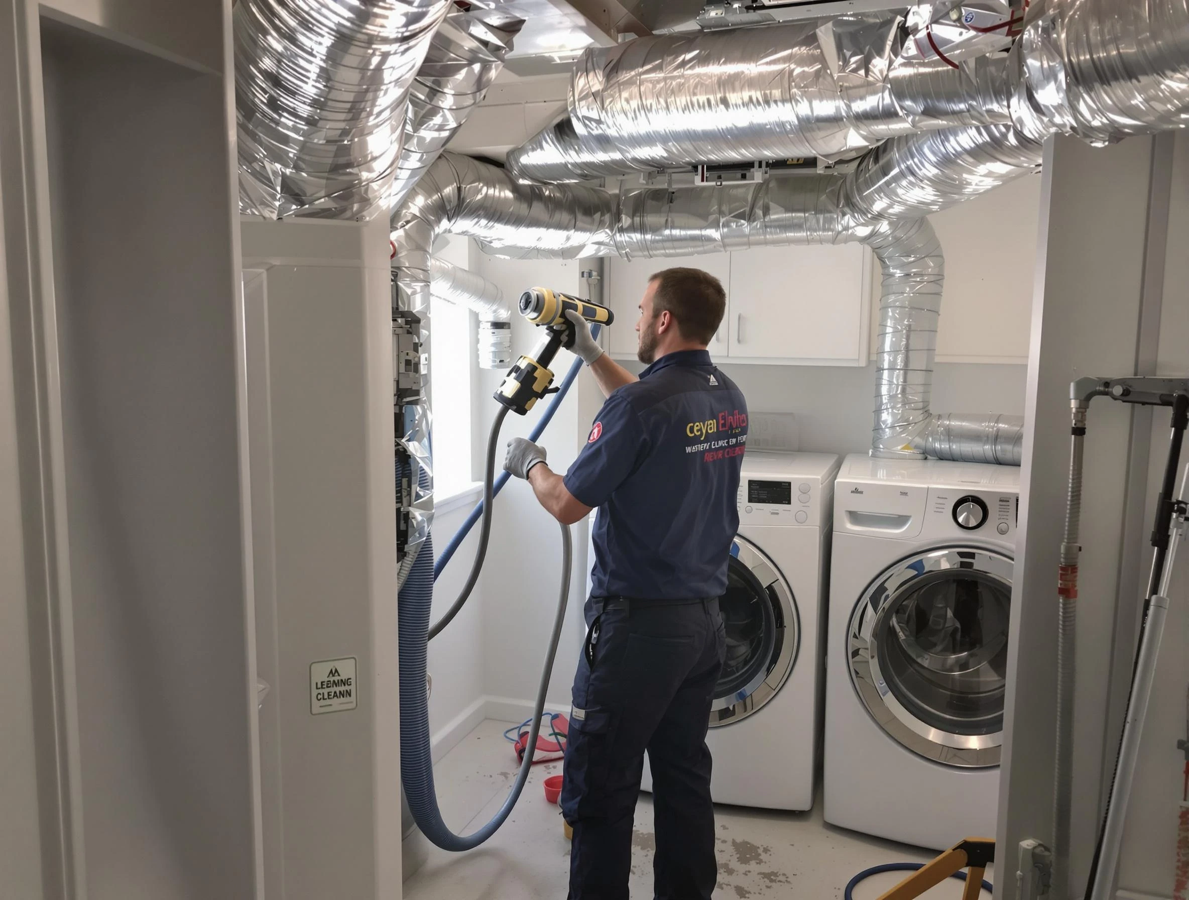Mountain Brook Dryer Vent Cleaning specialist using advanced equipment for thorough duct cleaning in Mountain Brook
